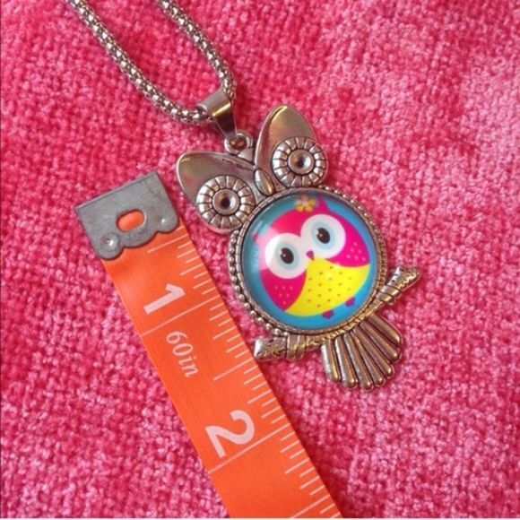 (E1) Owl Necklace - Picture 3 of 4